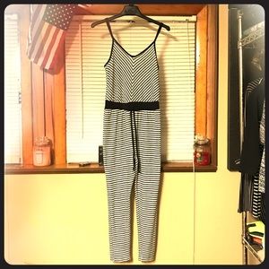 Striped jumpsuit